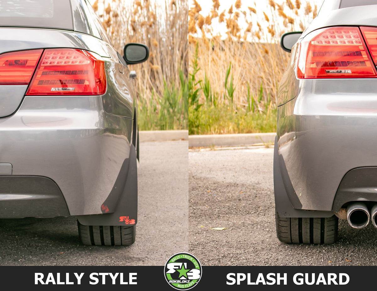 2013 BMW E93 328i Rokblokz Rally Mud Flaps VS Splash Guards Rear