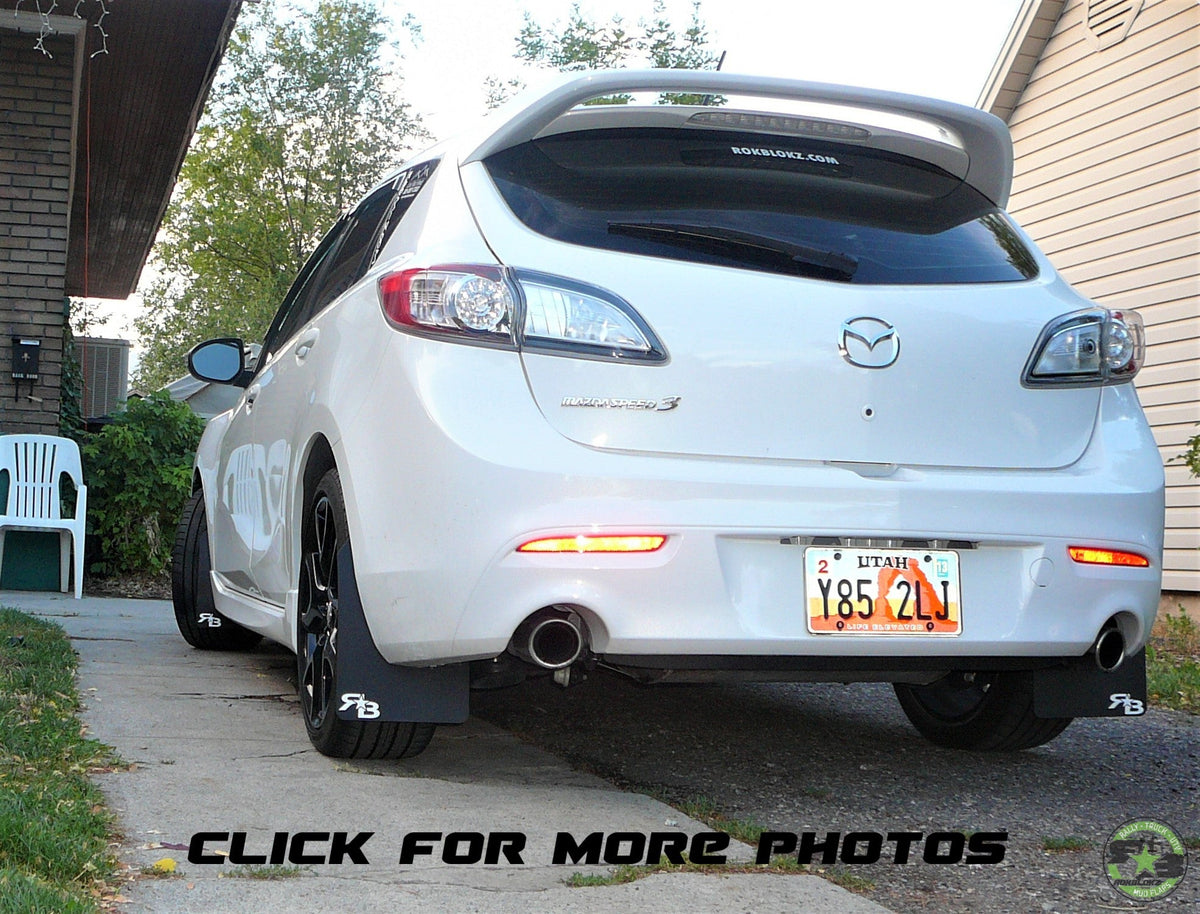 RokBlokz - MAZDASPEED3 &amp; MAZDA3 (BL) 2010-2013 Rally Mud Flaps