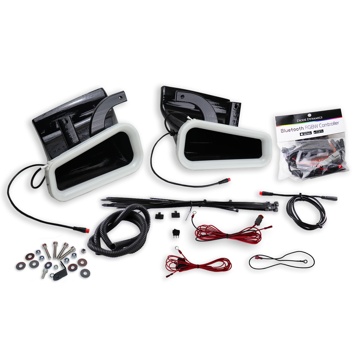 2014-2020+ Infiniti Q50 BIG MOUTH &quot;LIT KIT&quot; Ram Air Intake Snorkels| Velossa Tech Design