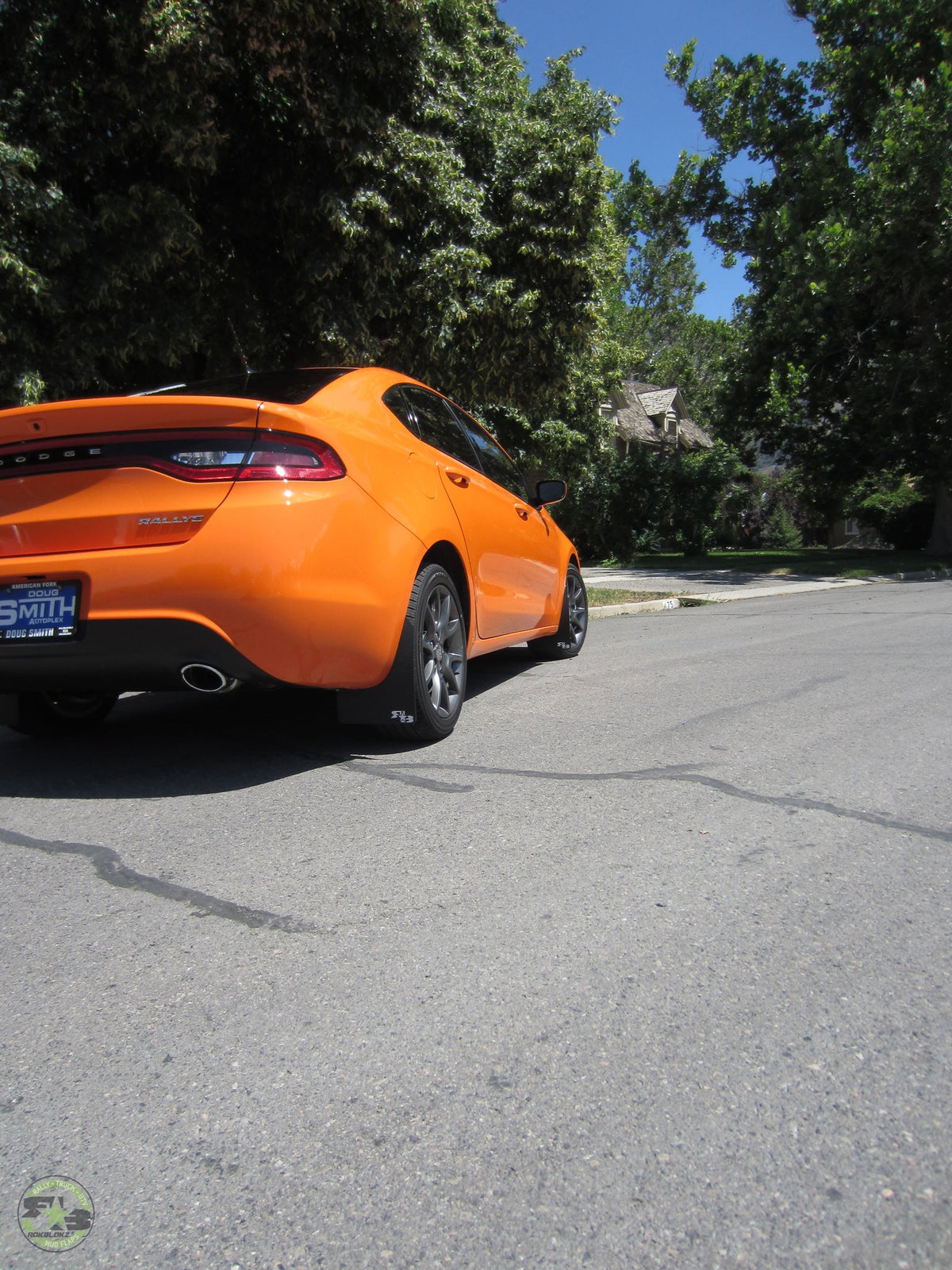 2016 Dodge Dart FT. Rokblokz Rally Mud Flaps in Original