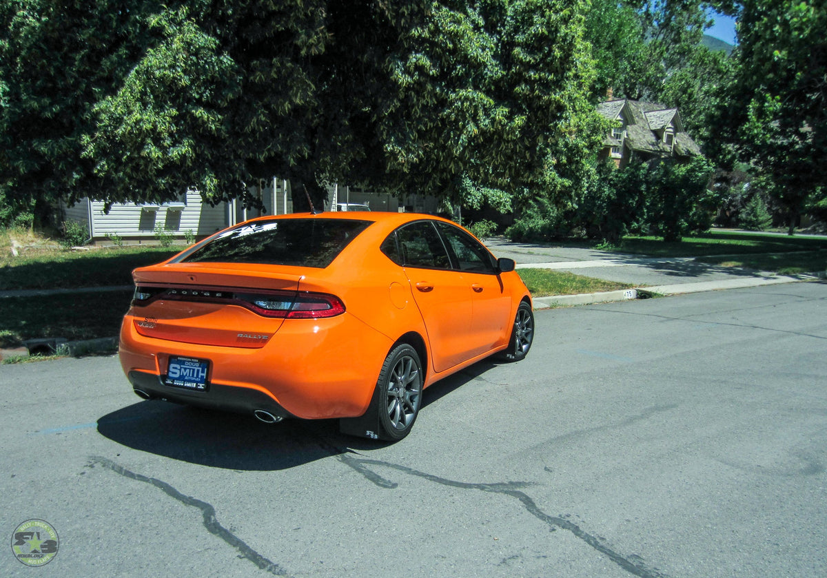 2016 Dodge Dart FT. Rokblokz Rally Mud Flaps in Original