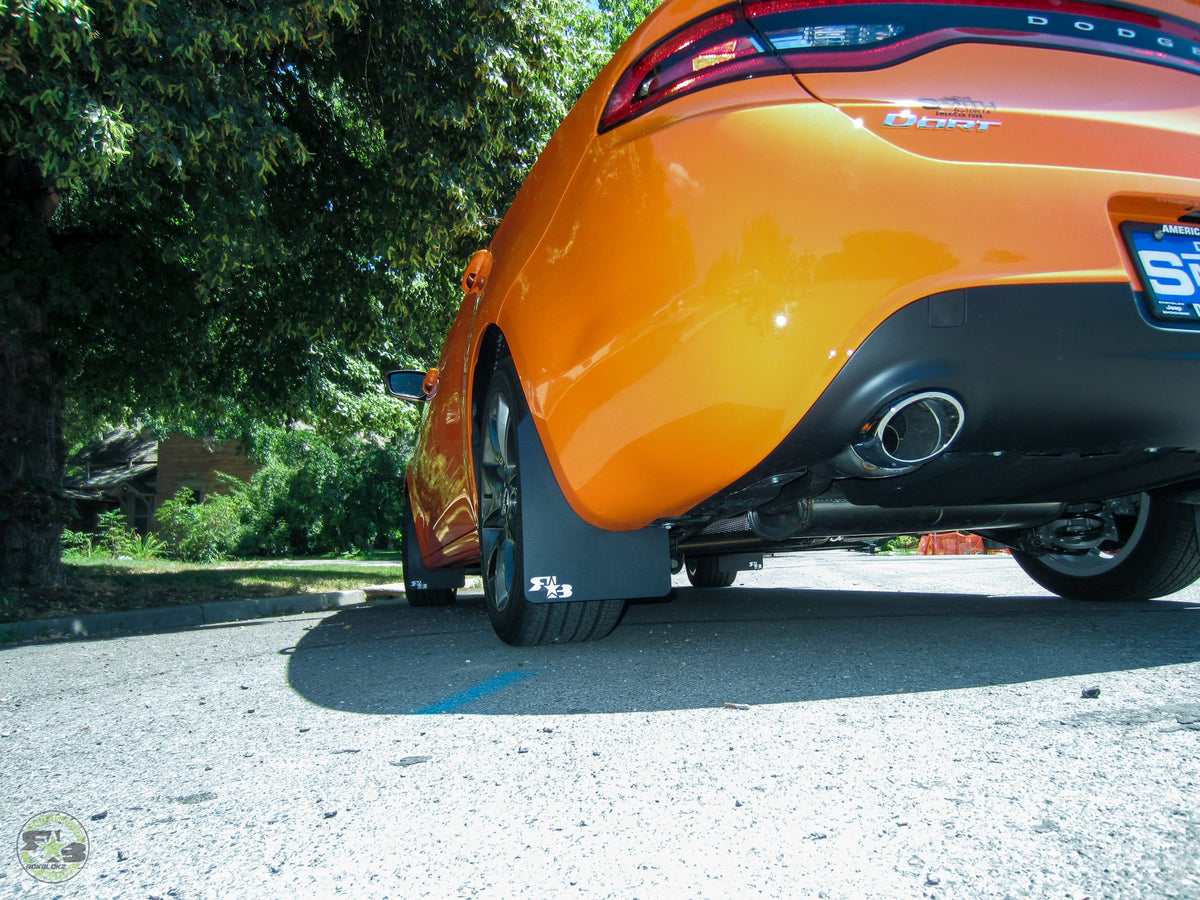 2016 Dodge Dart FT. Rokblokz Rally Mud Flaps in Original