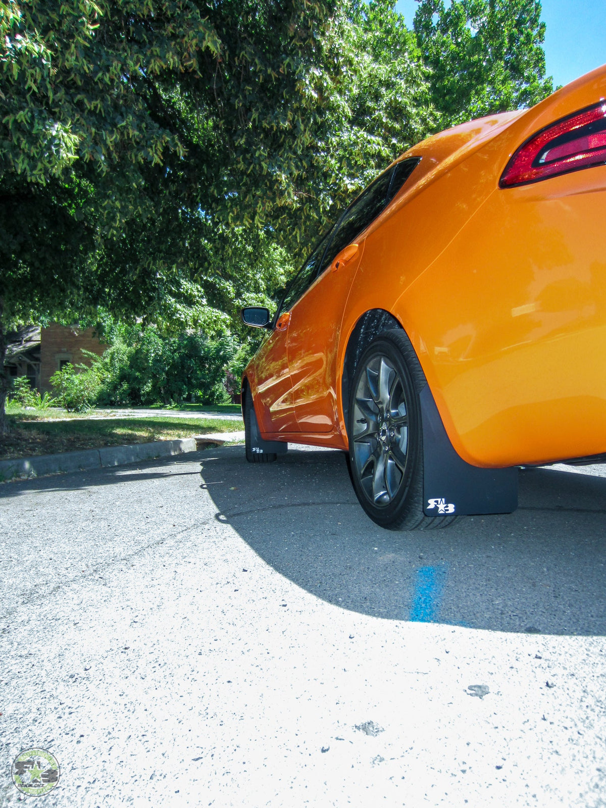 2016 Dodge Dart FT. Rokblokz Rally Mud Flaps in Original