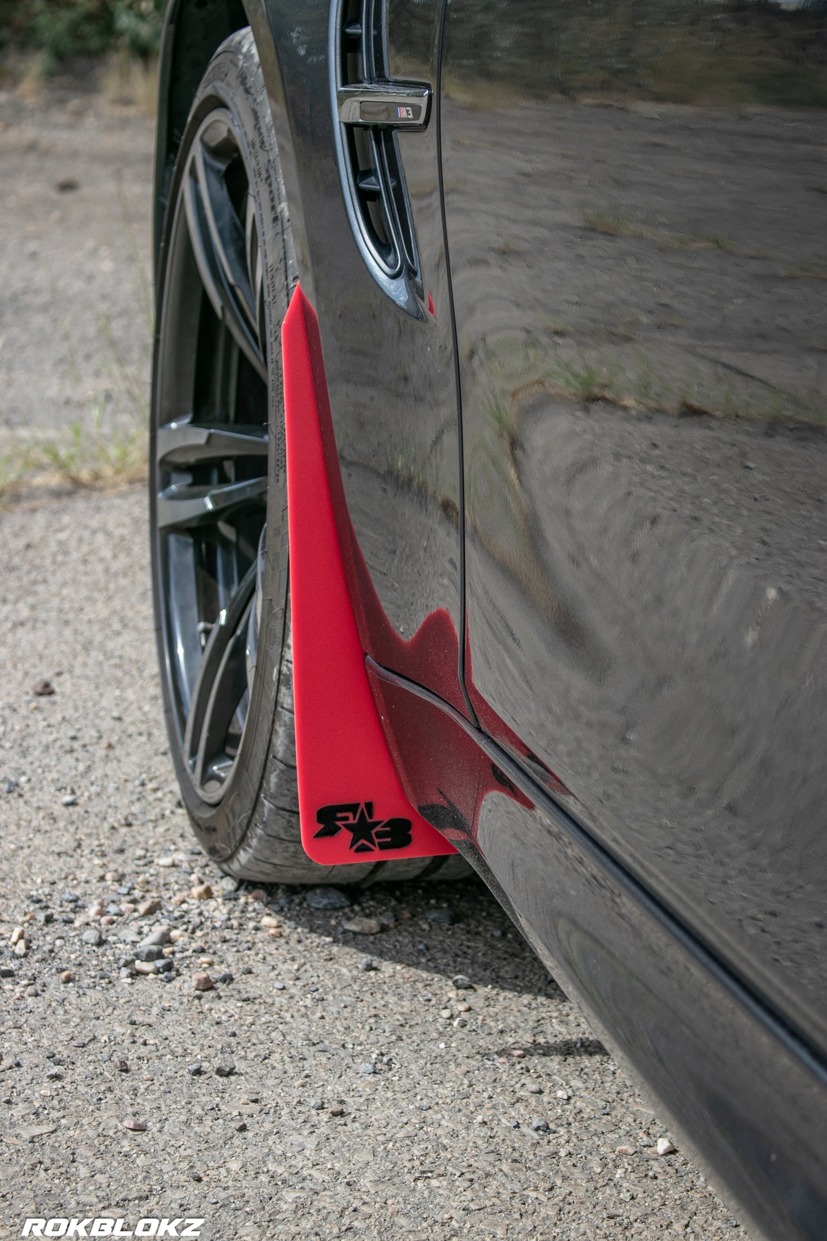 14-18 F80 BMW M3 featuring Rally Style flaps in red by Rokblokz