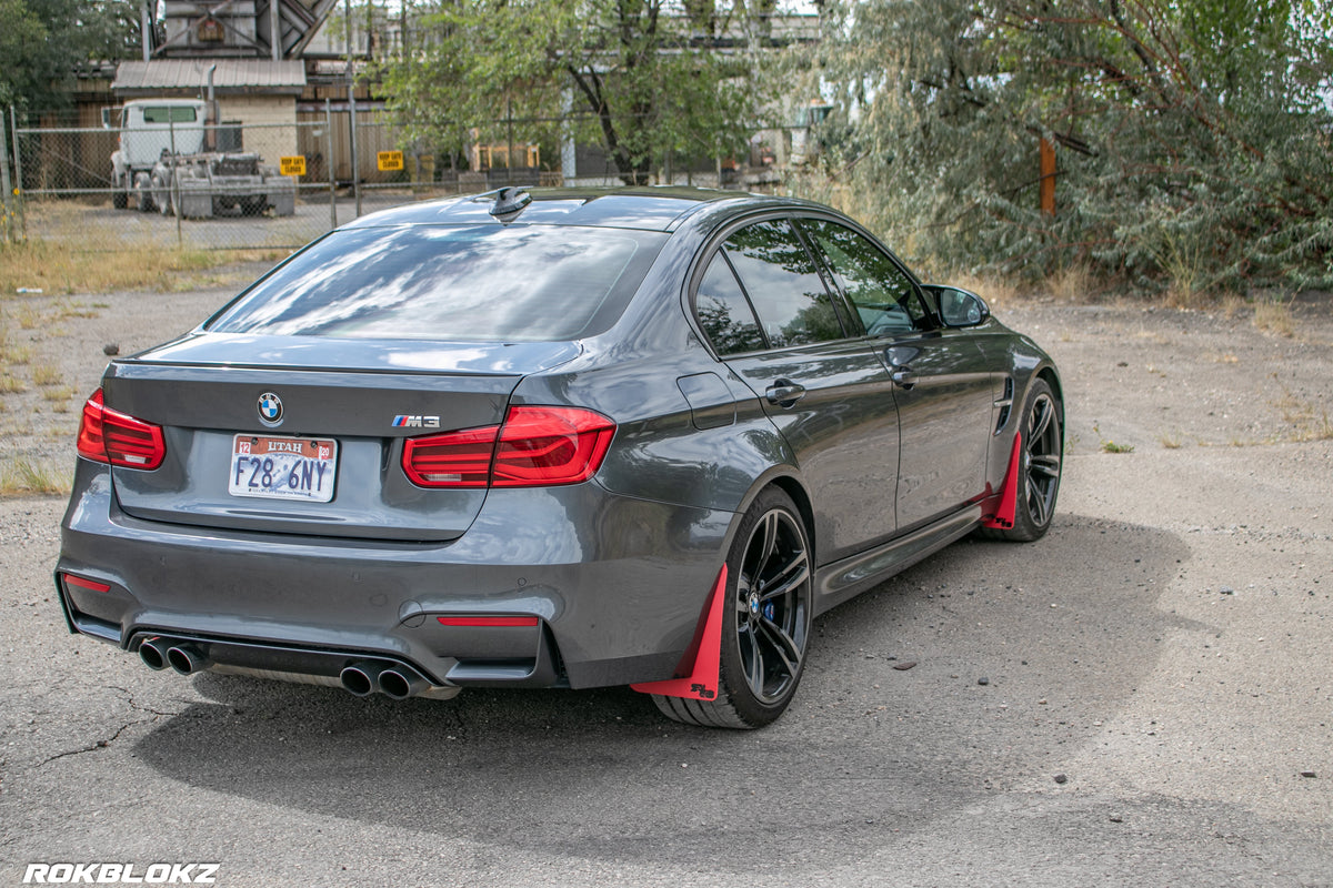 14-18 F80 BMW M3 featuring Rally Style flaps in red by Rokblokz