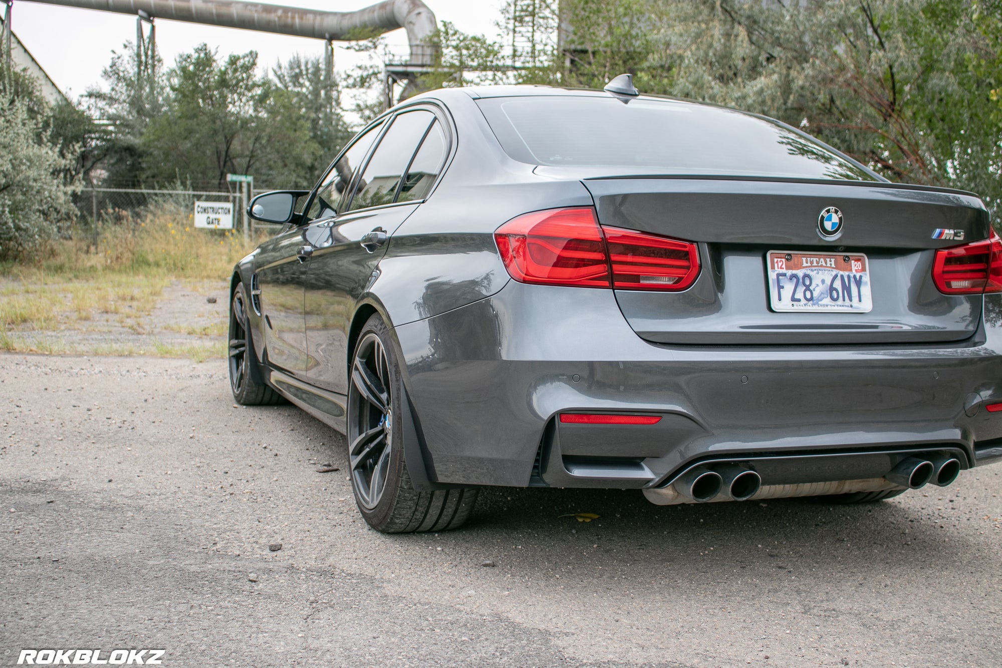 14-18 F80 BMW M3 featuring Splash Guards in black by Rokblokz