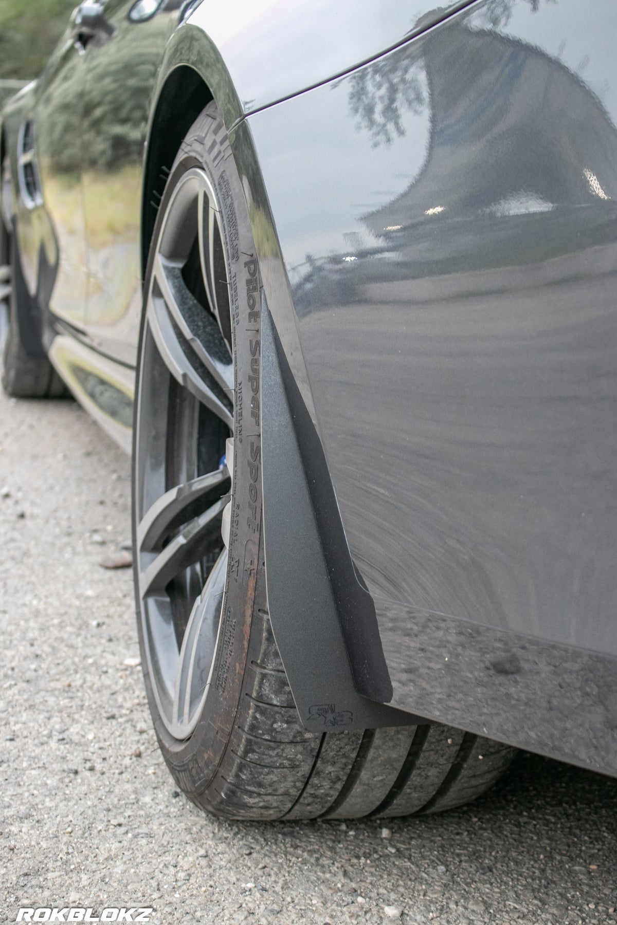 14-18 F80 BMW M3 featuring Splash Guards in black by Rokblokz