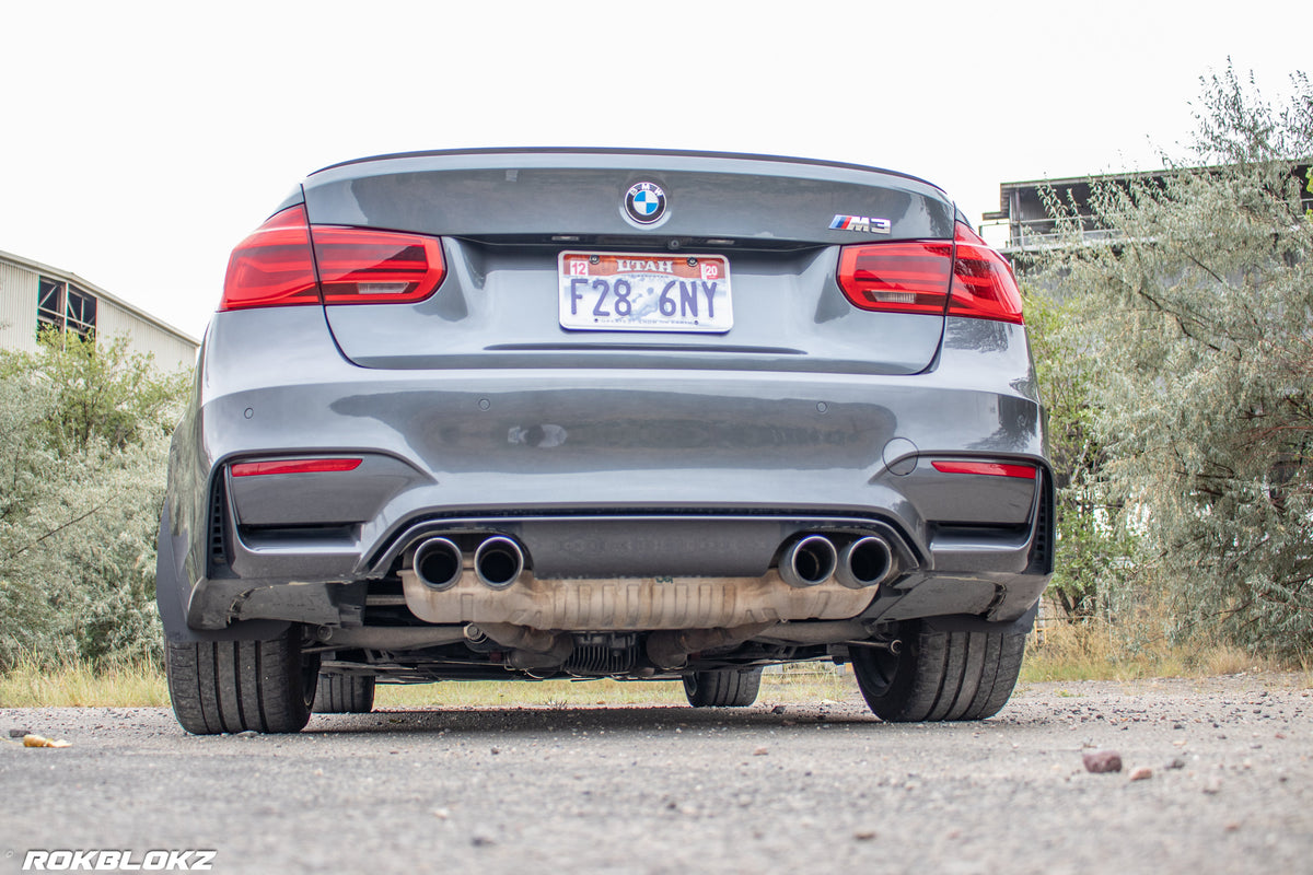 14-18 F80 BMW M3 featuring Splash Guards in black by Rokblokz