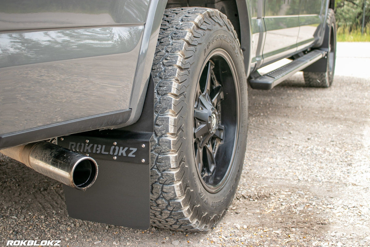 15-20 Ford F-150 Featuring Rokblokz Step Back Mud Flaps - rear  flap