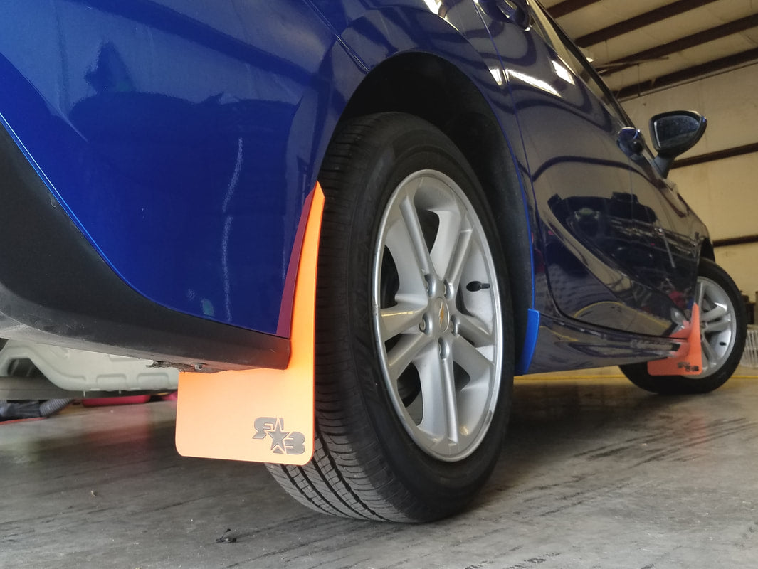 17-19 Chevrolet Cruze FT Rokblokz Rally Mud Flaps in Original