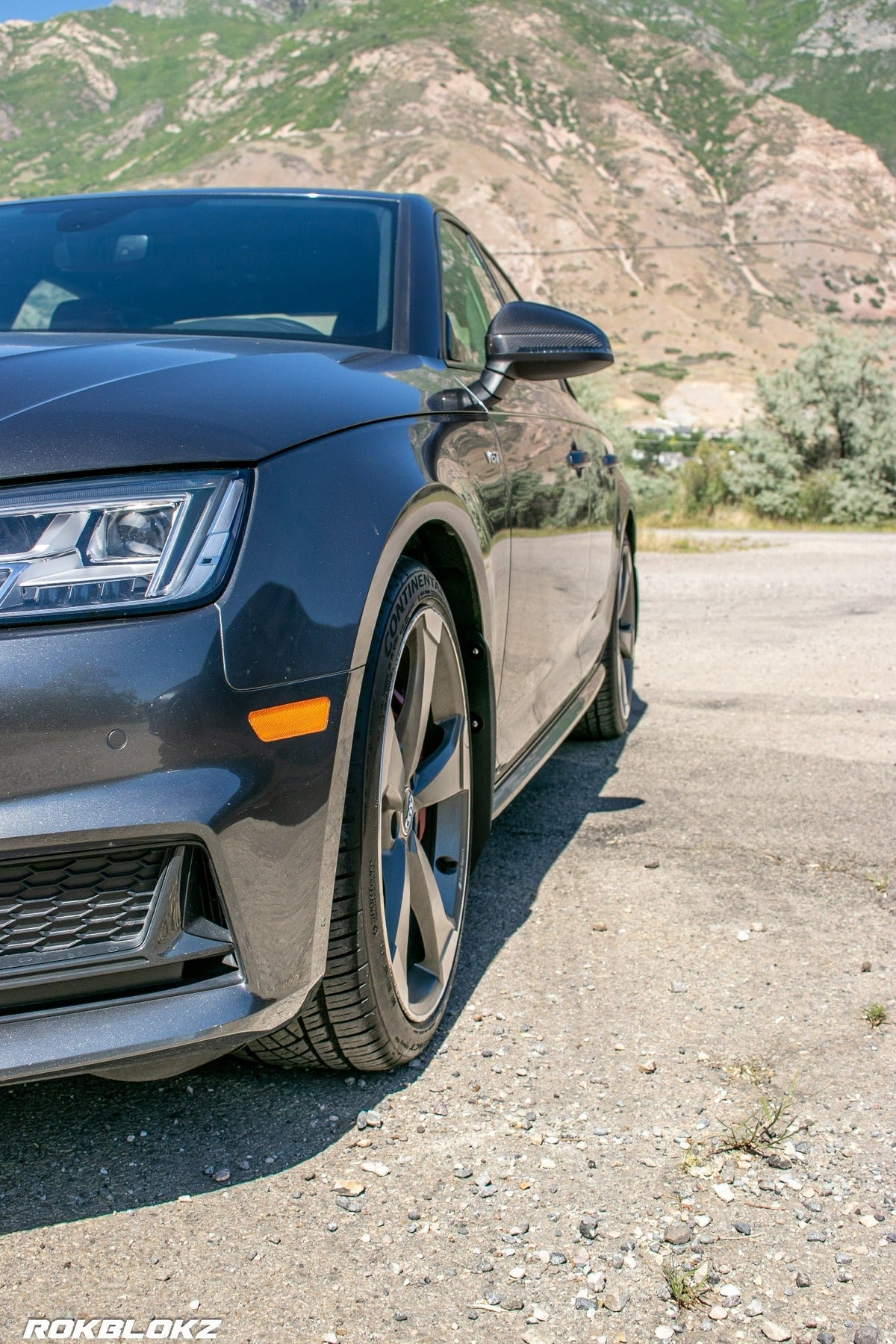 2017 Audi S4 featuring Rokblokz Splash Guards in Black