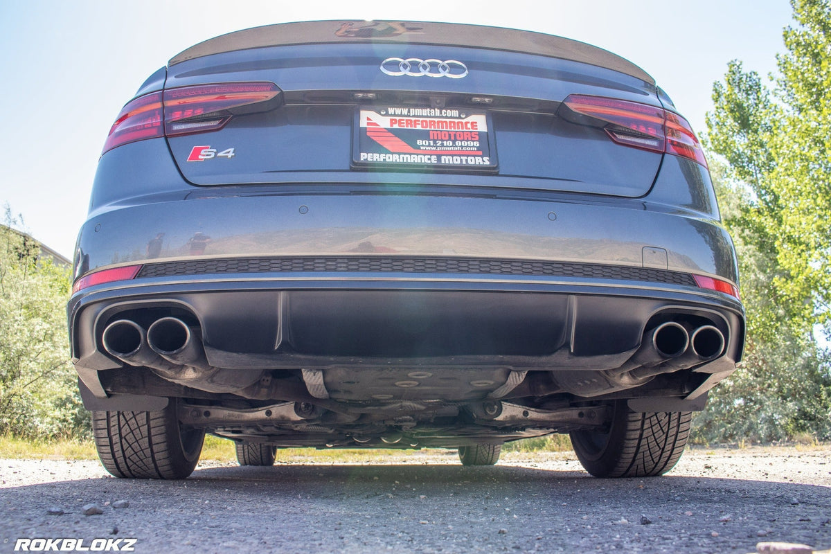 2017 Audi S4 featuring Rokblokz Splash Guards in Black