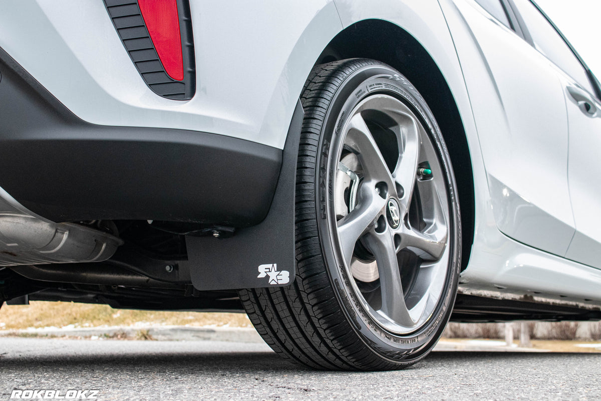 RokBlokz - Hyundai Veloster (2nd Gen) 2019-2022 Rally Mud Flaps