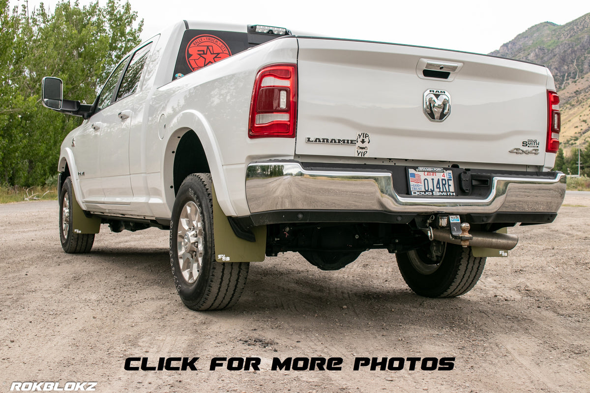 2019 Ram 2500 FT. Original Rokblokz Mud Flaps in Olive Drab