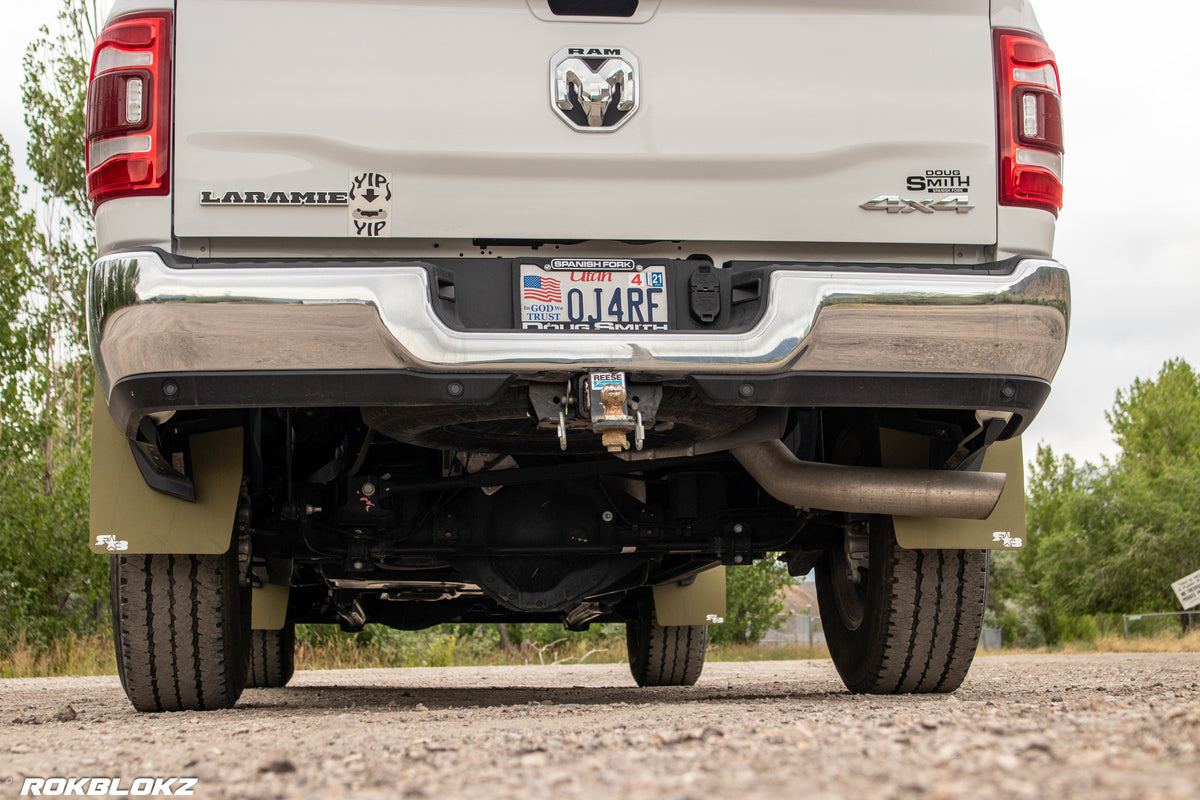 2019 Ram 2500 FT. Original Rokblokz Mud Flaps in Olive Drab