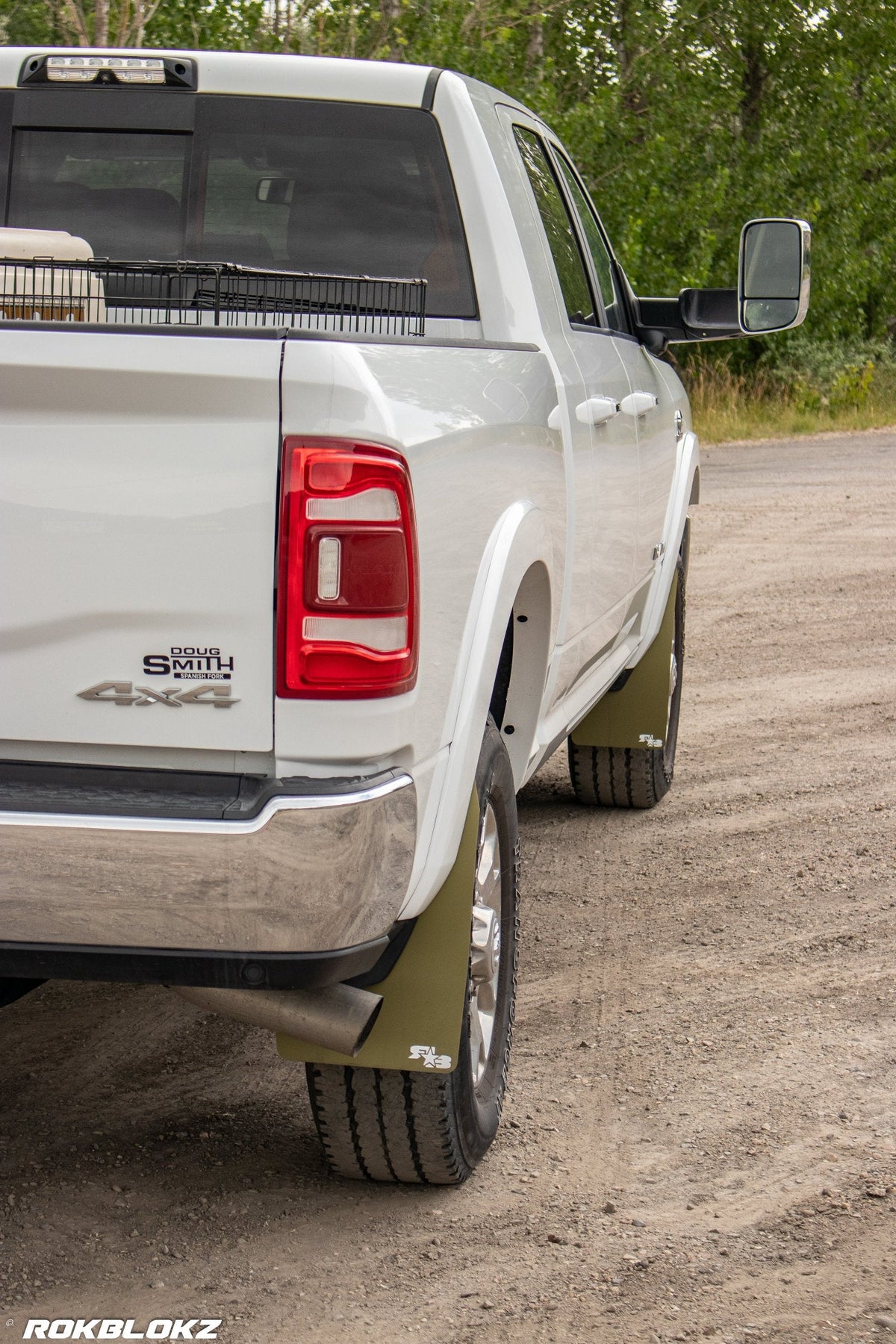 2019 Ram 2500 FT. Original Rokblokz Mud Flaps in Olive Drab