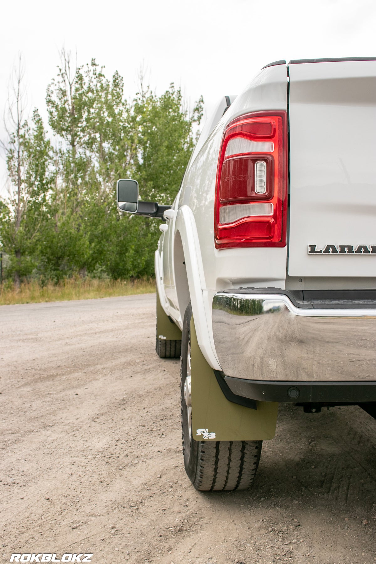 2019 Ram 2500 FT. Original Rokblokz Mud Flaps in Olive Drab