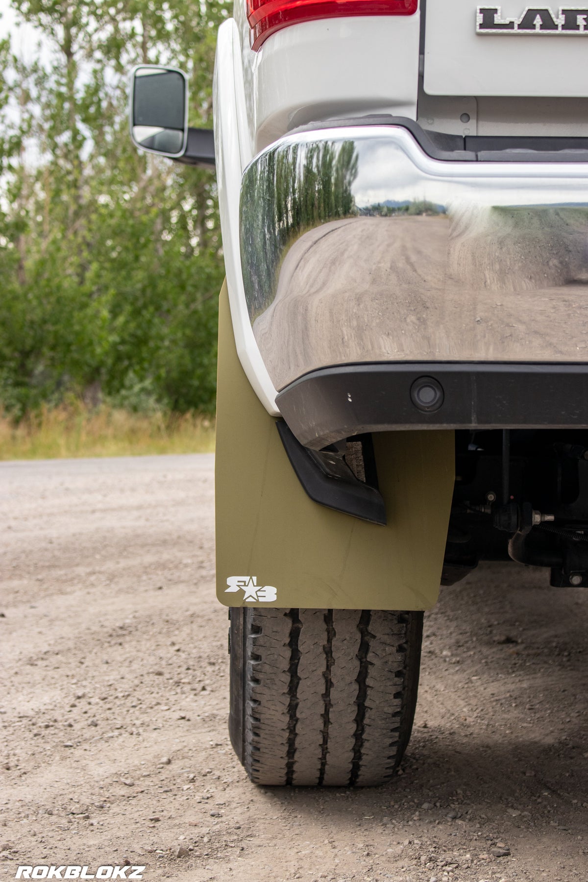 2019 Ram 2500 FT. Original Rokblokz Mud Flaps in Olive Drab