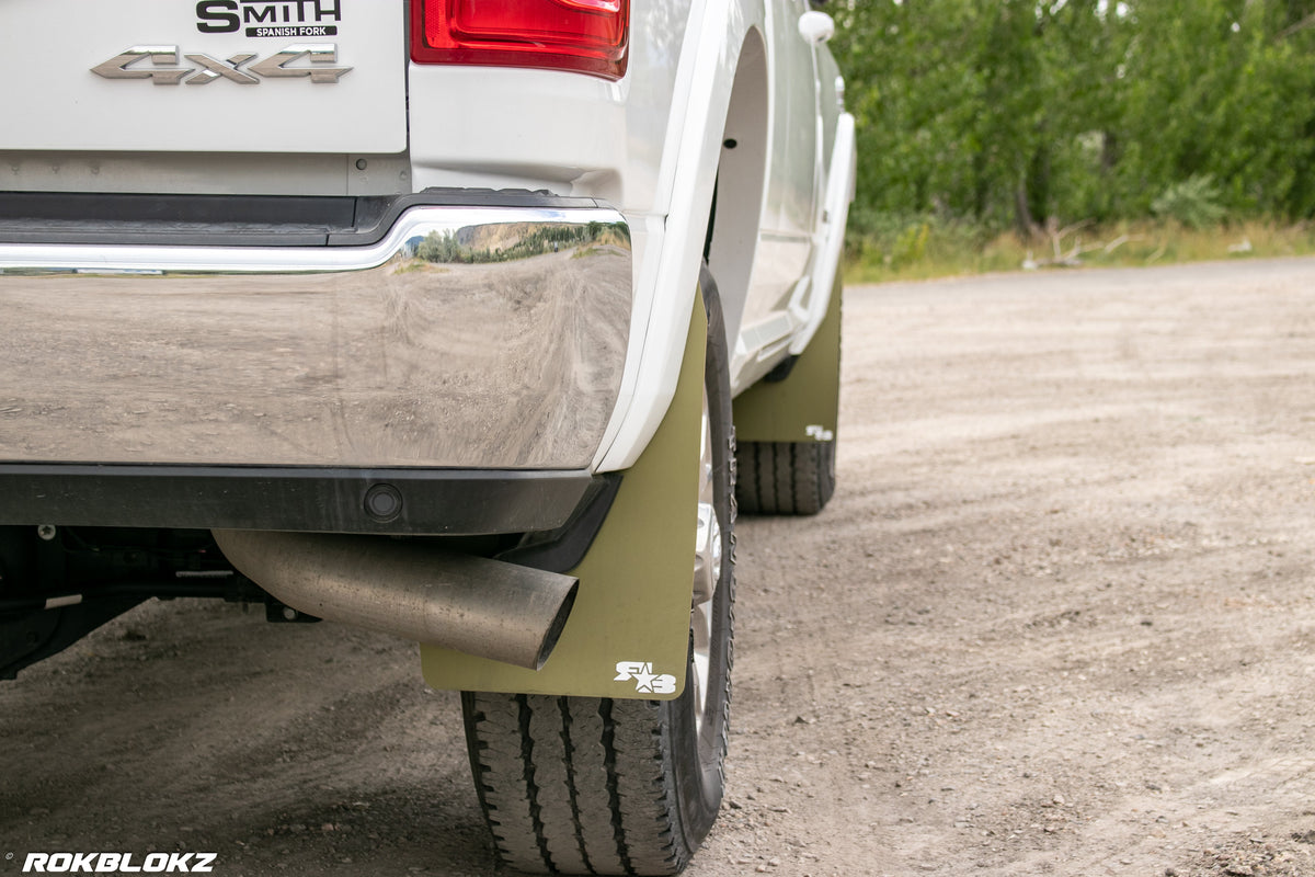 2019 Ram 2500 FT. Original Rokblokz Mud Flaps in Olive Drab