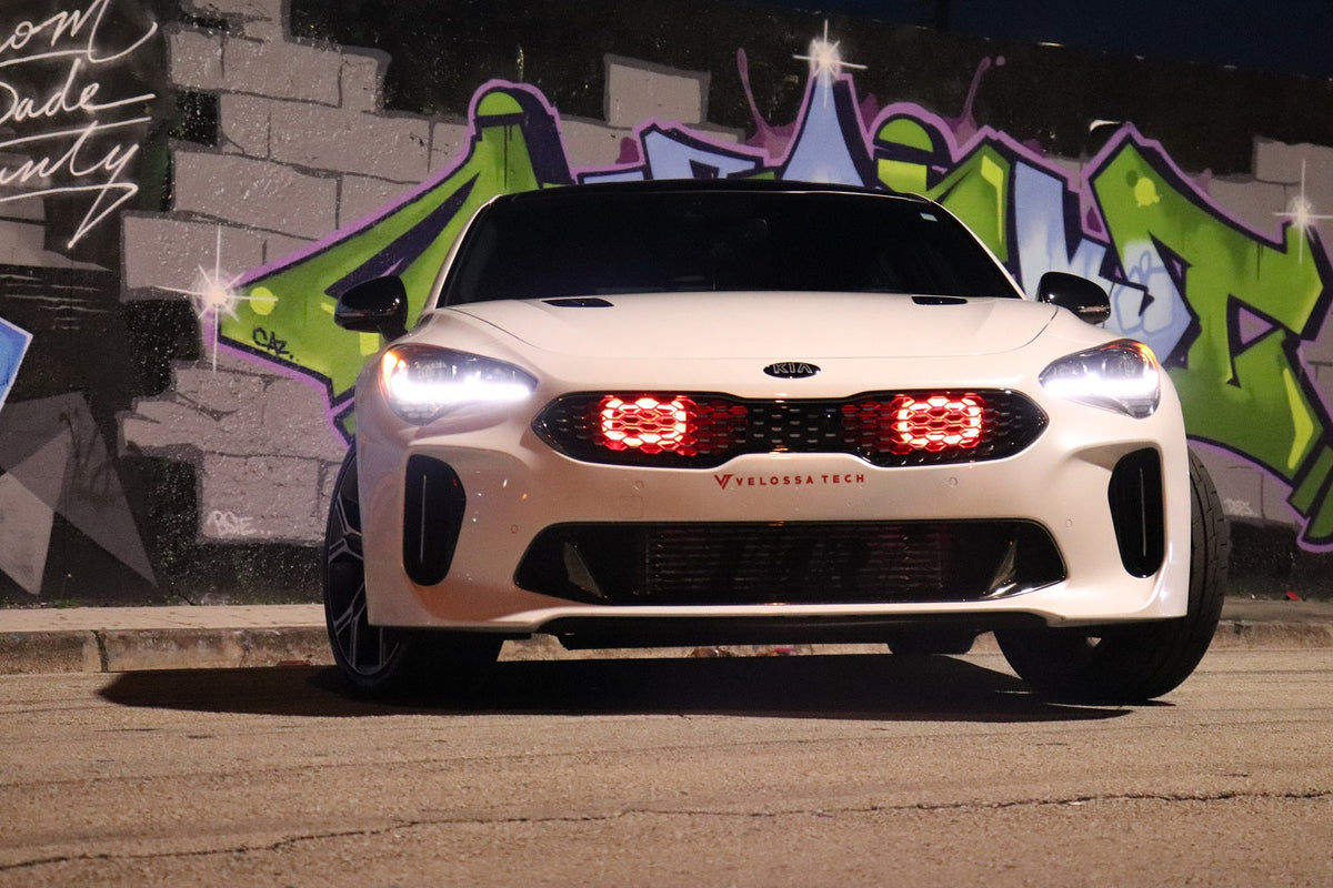 2018-2020+ Kia Stinger 3.3T Generation 4 Interchangeable BIG MOUTH &quot;LIT KIT&quot; | LIT Flares and Controller Only | Velossa Tech Design