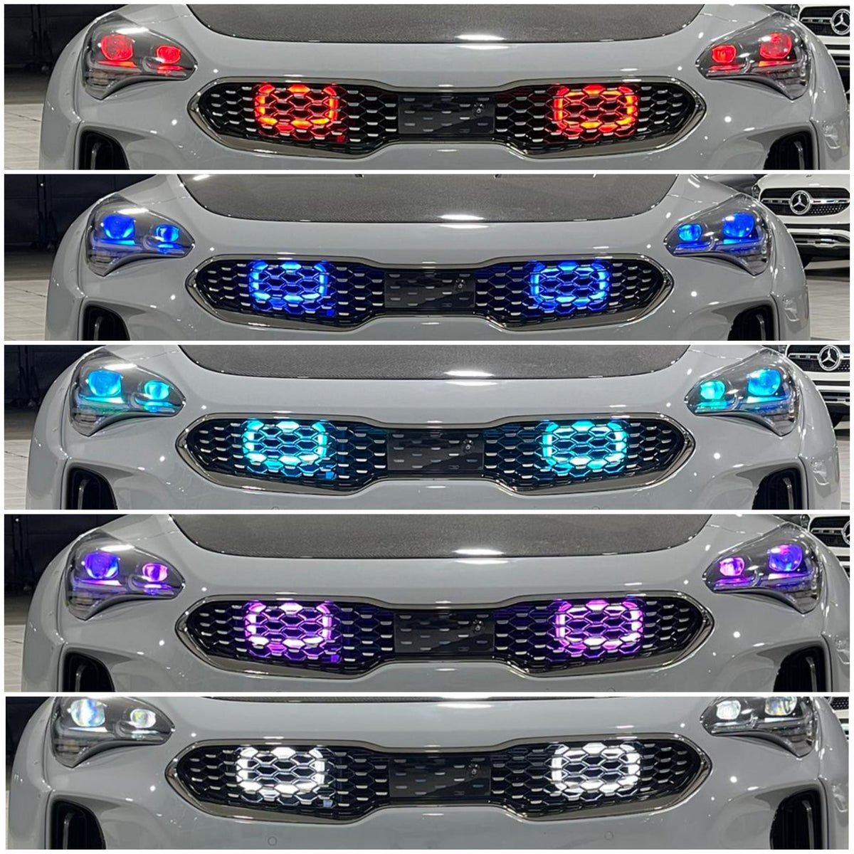 2018-2020+ Kia Stinger 3.3T Generation 4 Interchangeable BIG MOUTH &quot;LIT KIT&quot; | LIT Flares and Controller Only | Velossa Tech Design