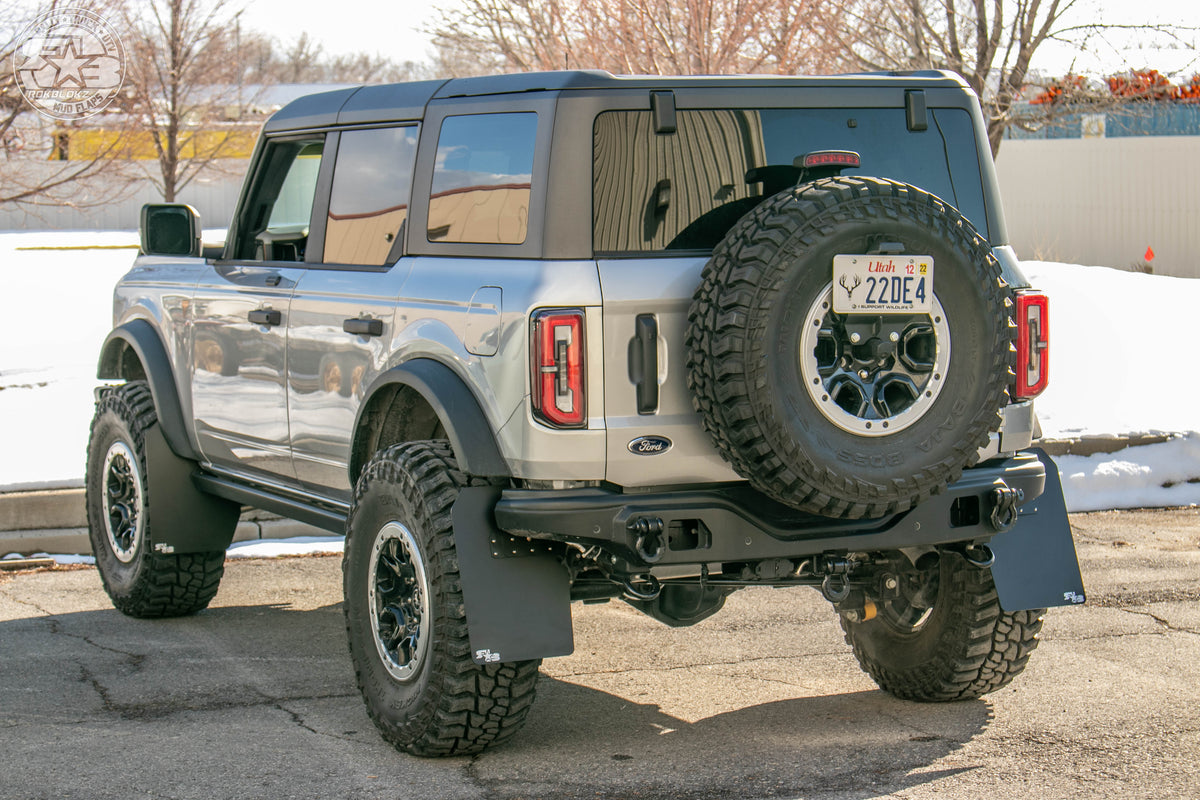 2021 Bronco Badlands (37&quot; Tires &amp; Lift) ft Rokblokz XL LONG Mud flaps