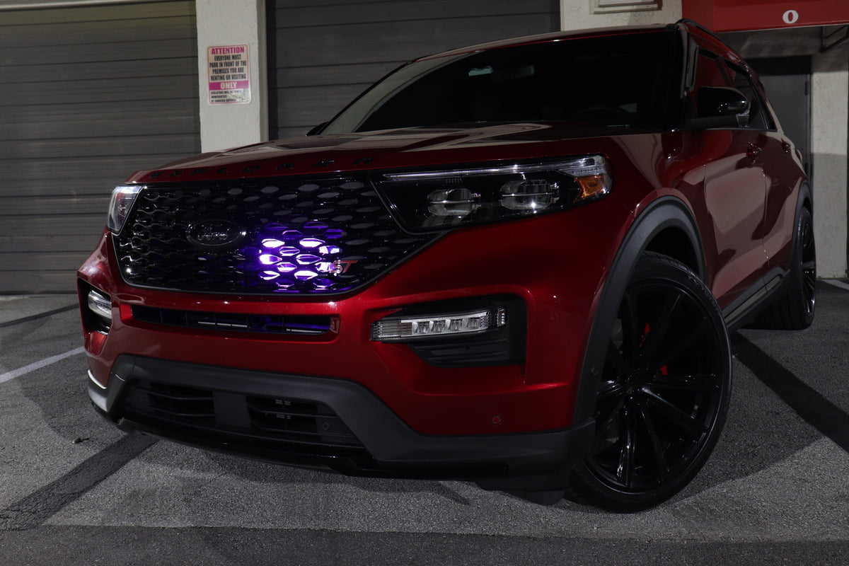 Velossa Tech - 2020+ Ford Explorer ST Generation 4 Interchangeable BIG MOUTH &quot;LIT KIT&quot; | LIT Flare and Controller Only