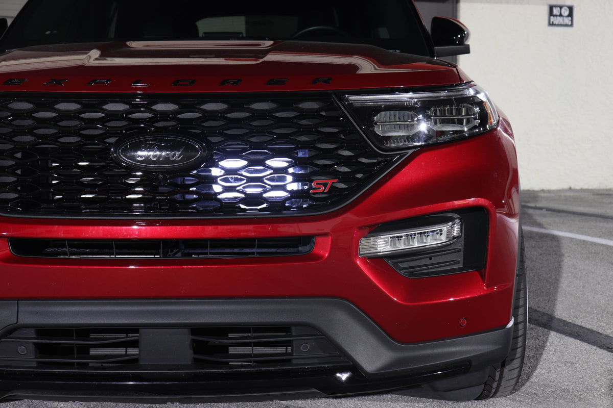 Velossa Tech - 2020+ Ford Explorer ST/2022+ Ford Explorer ST-Line BIG MOUTH &quot;LIT KIT&quot; Ram Air Intake Snorkel