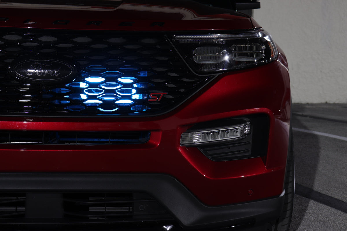 Velossa Tech - 2020+ Ford Explorer ST Generation 4 Interchangeable BIG MOUTH &quot;LIT KIT&quot; | LIT Flare and Controller Only