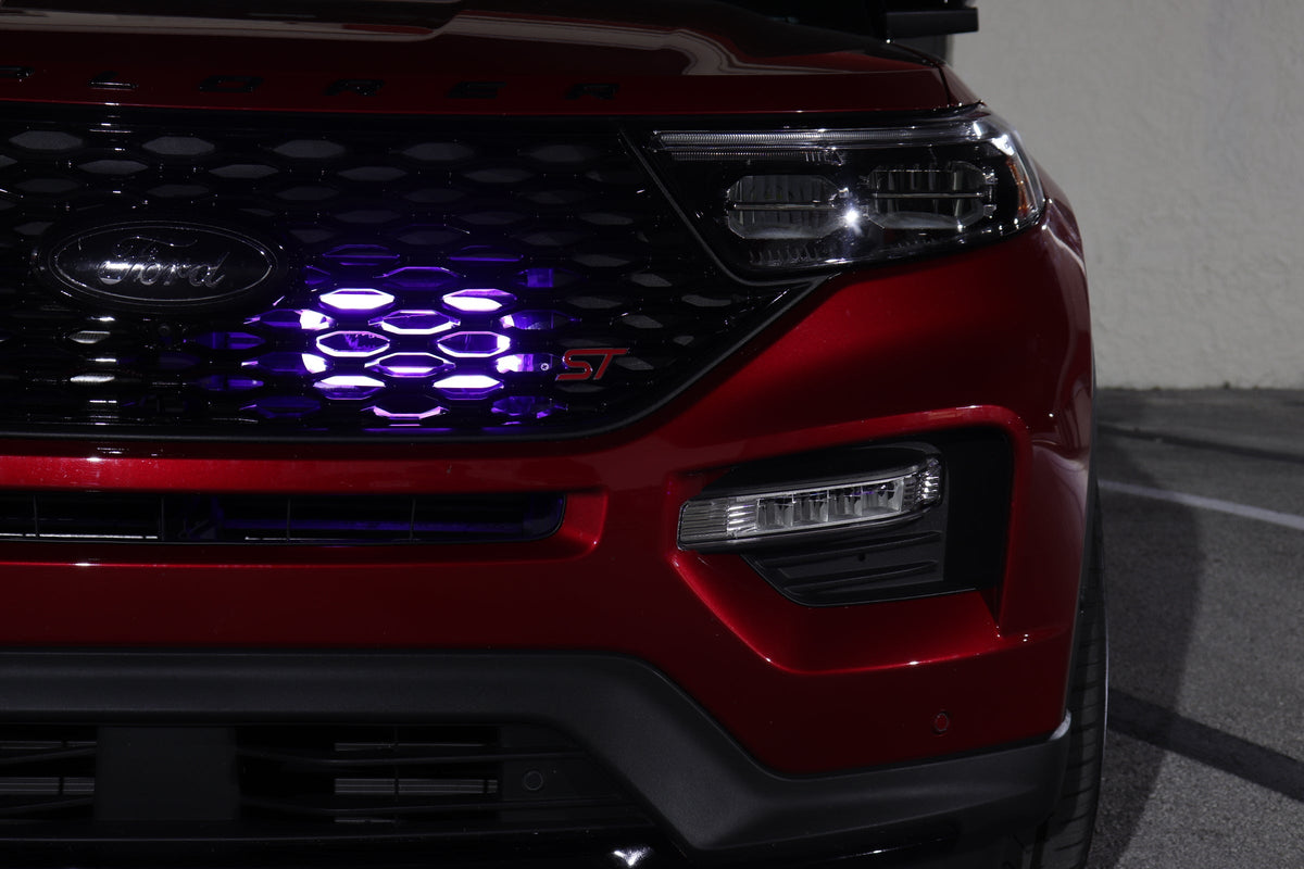 Velossa Tech - 2020+ Ford Explorer ST Generation 4 Interchangeable BIG MOUTH &quot;LIT KIT&quot; | LIT Flare and Controller Only