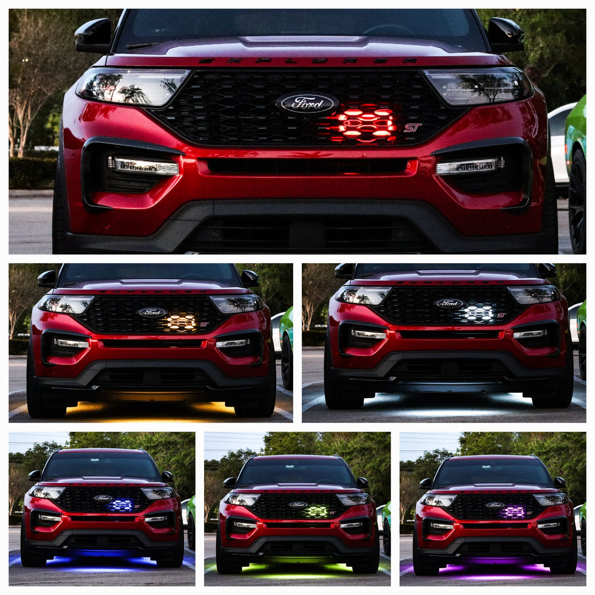 Velossa Tech - 2020+ Ford Explorer ST Generation 4 Interchangeable BIG MOUTH &quot;LIT KIT&quot; | LIT Flare and Controller Only