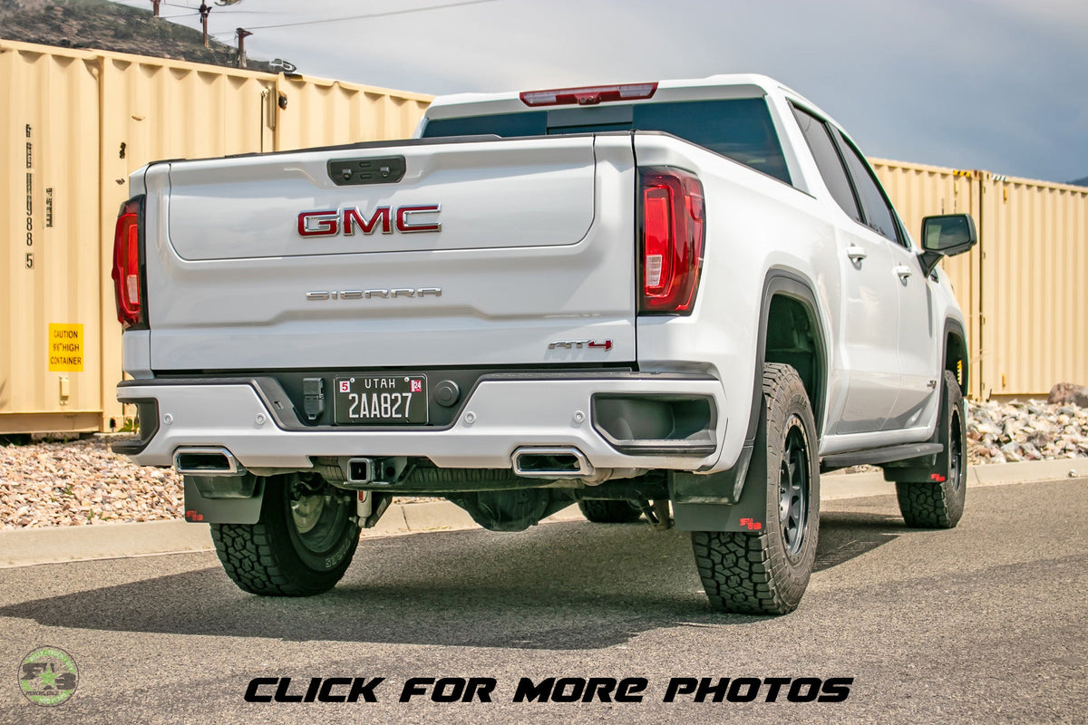 2022 GMC Sierra Ft. Rokblokz Mud Flaps in Original