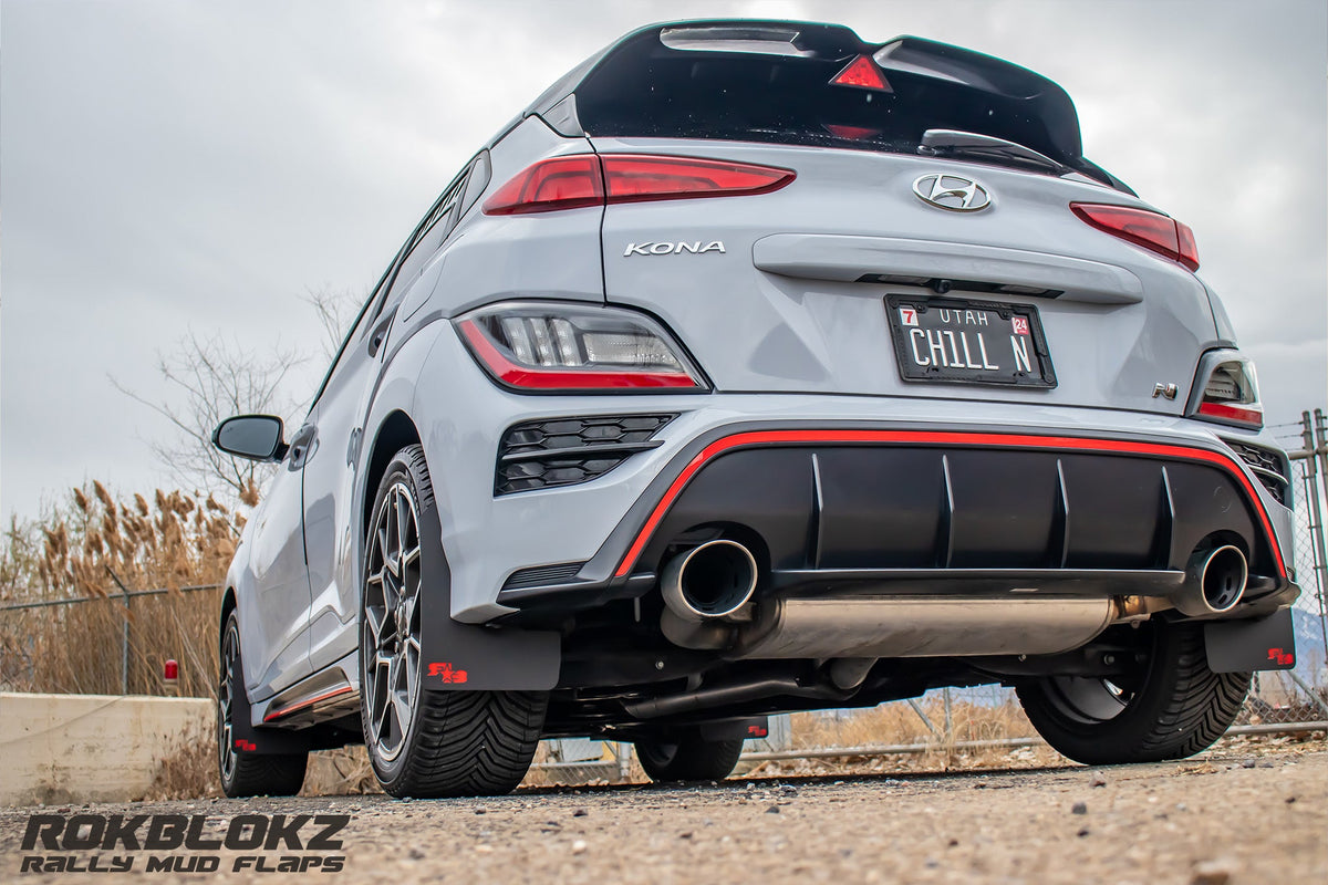 RokBlokz - Hyundai Kona 2018-2023 Rally Mud Flaps