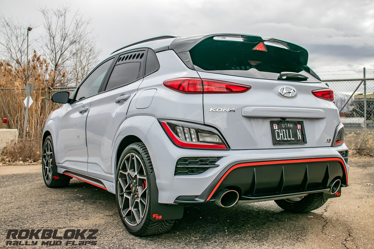 RokBlokz - Hyundai Kona 2018-2023 Rally Mud Flaps