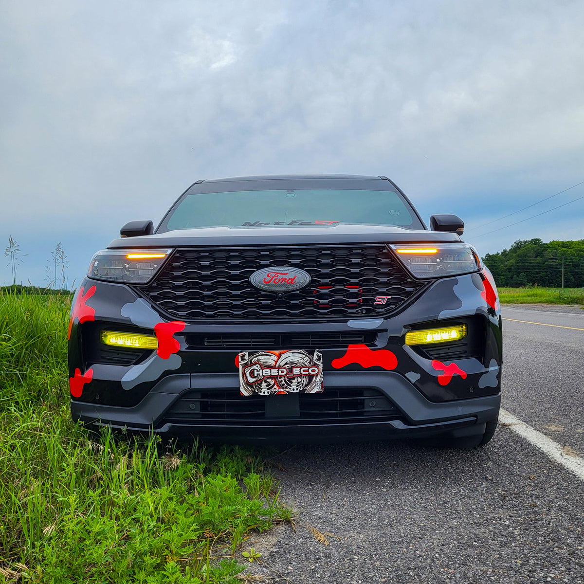 Velossa Tech - 2020+ Ford Explorer ST/2022+ Ford Explorer ST-Line BIG MOUTH Ram Air Intake Snorkel