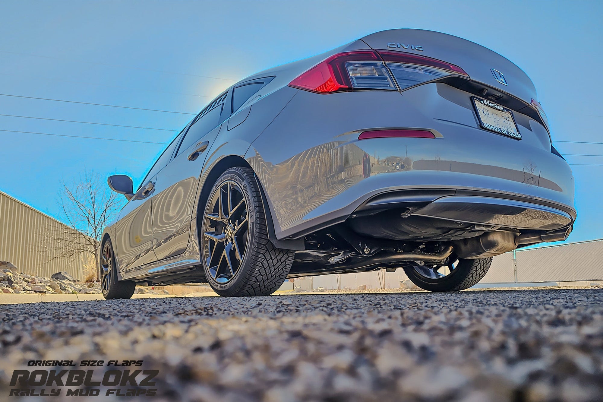 11th Gen  Honda Civic FT. Rokblokz Spash Guards in Black - main