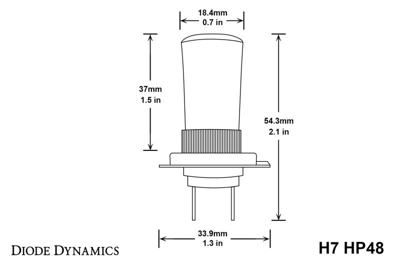 Diode Dynamics H7 HP48 LED - Cool - White (Pair) - DD0177P