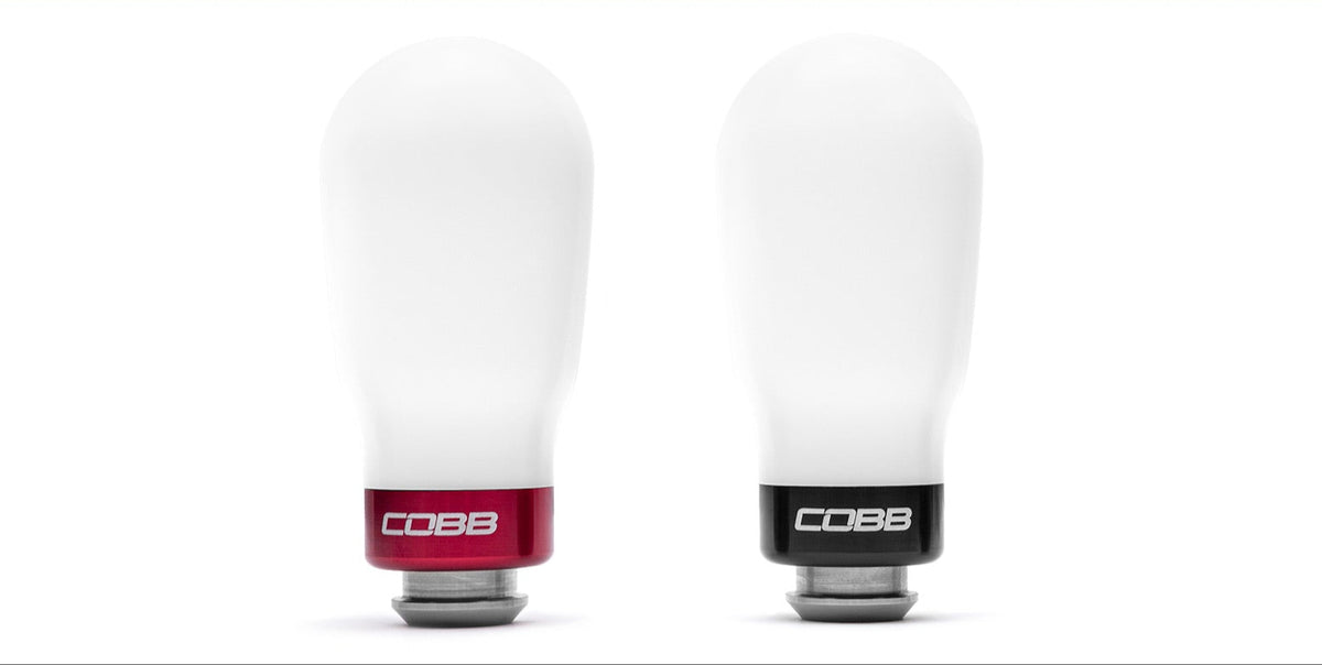 Cobb 08+ Subaru WRX / 05-09 LGT / 06-08 FXT 5MT Stg 1+ Drivetrain Pkg (Tall Weighted Knob) - White - 214X01P-TW-W