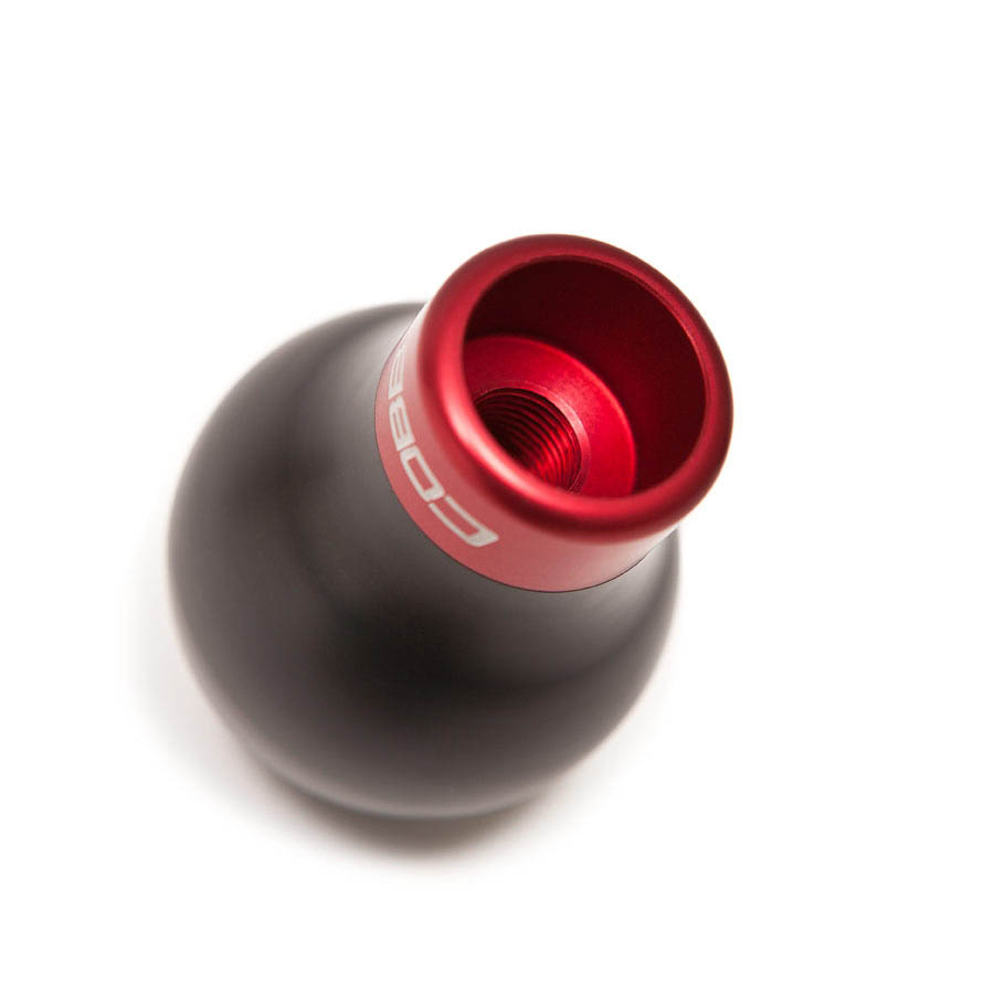 Cobb Subaru 6-Speed COBB Shift Knob - Black w/Race Red Collar (Non-Weighted) - 213350-RD