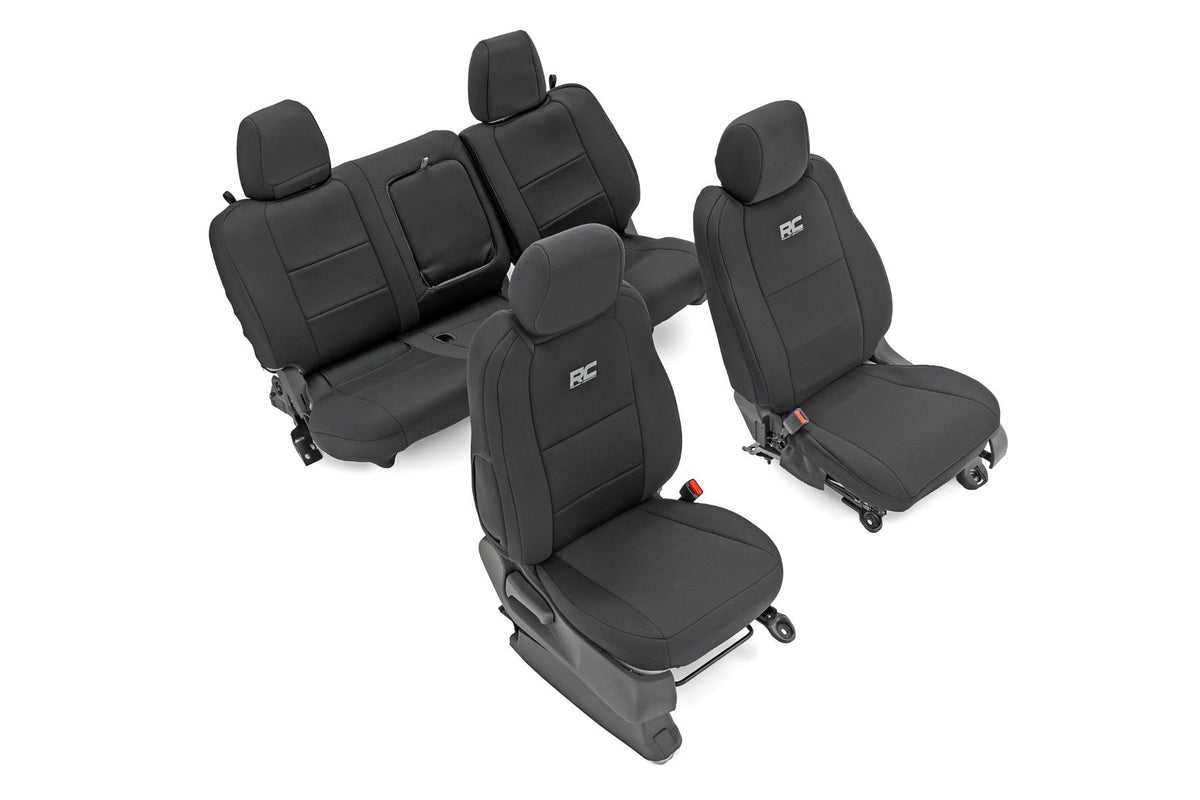 Seat Covers | FR &amp; RR | Crew Cab | Nissan Frontier 2WD/4WD (2022-2024)