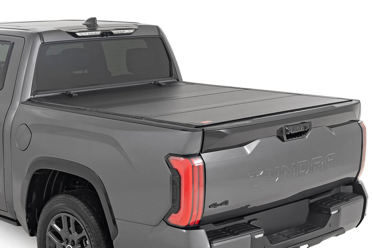 Hard Tri-Fold Flip Up Bed Cover | 5&#39;7&quot; | Toyota Tundra 2WD/4WD (2022-2024)