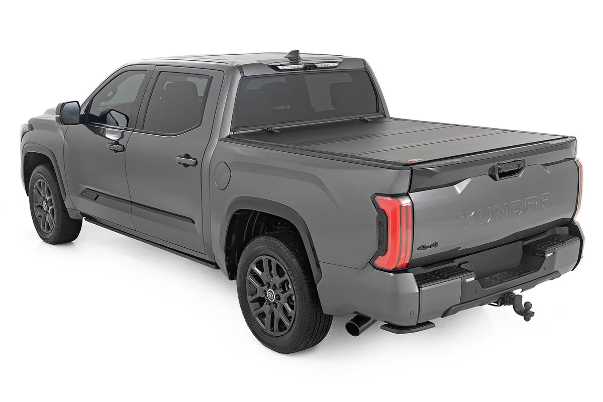 Hard Tri-Fold Flip Up Bed Cover | 5&#39;7&quot; | Toyota Tundra 2WD/4WD (2022-2024)