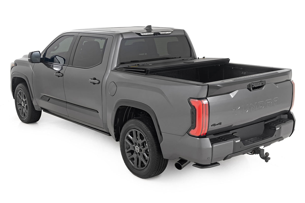 Hard Tri-Fold Flip Up Bed Cover | 5&#39;7&quot; | Toyota Tundra 2WD/4WD (2022-2024)