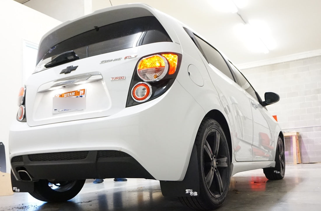 RokBlokz - Chevrolet Sonic RS 2013-2019 Rally Mud Flaps