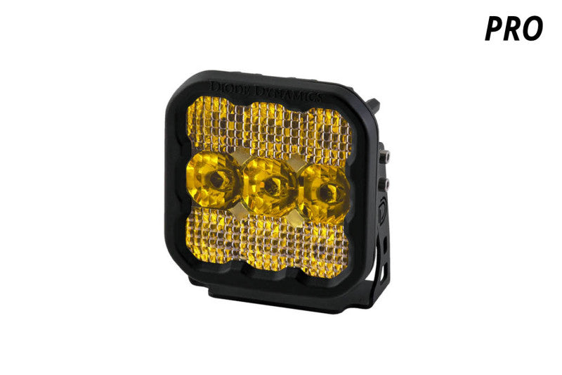 Diode Dynamics SS5 LED Pod Pro - Yellow Driving (Single) - DD6783S