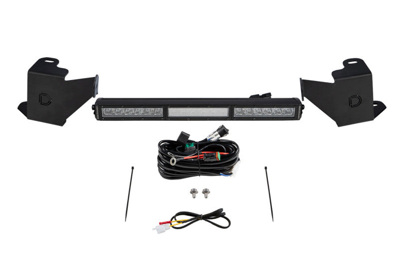 Diode Dynamics 2022 Toyota Tundra Stealth Bumper Light Bar Kit - White Combo - DD7412