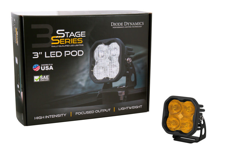 Diode Dynamics SS3 Max ABL - Yellow Driving Standard (Single) - DD6971S