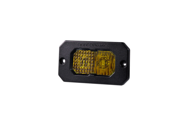 Diode Dynamics Stage Series 2in LED Pod Pro - Yellow Combo Flush ABL (Single) - DD6735S