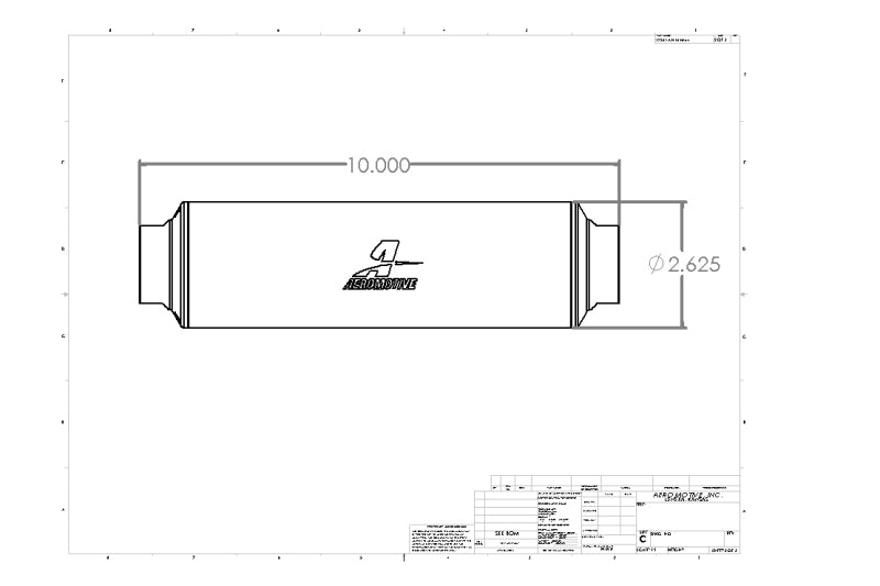 Aeromotive Filter In-Line AN-16 40 micron Stainless Steel