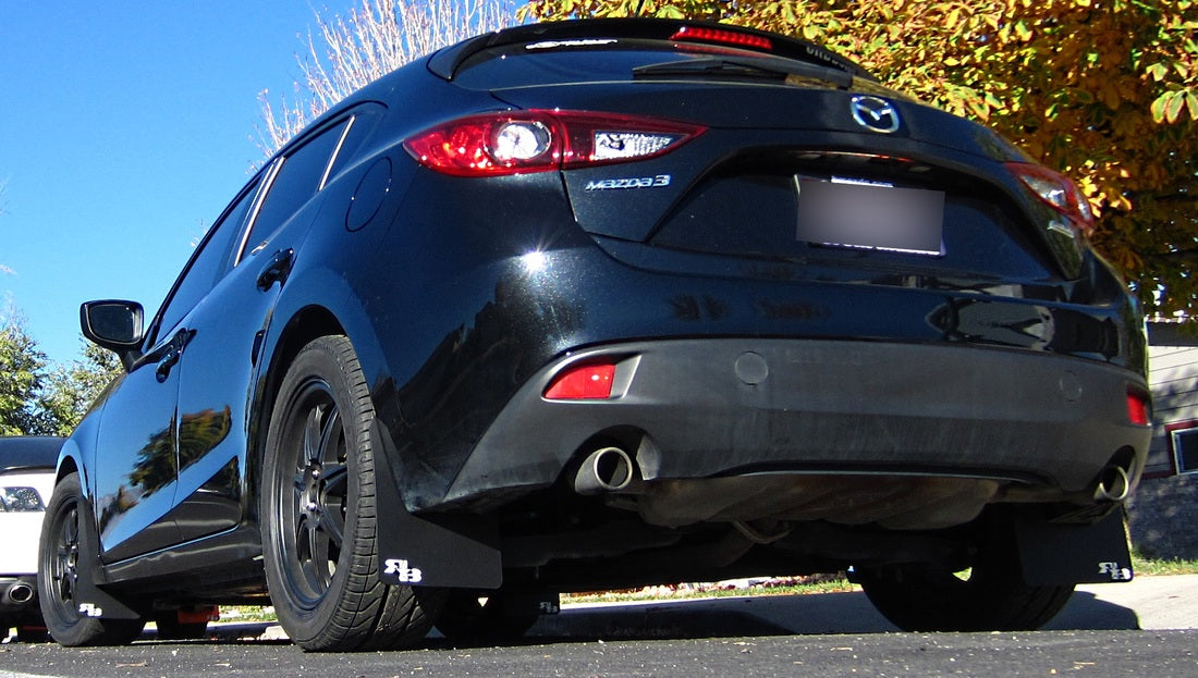 RokBlokz - Mazda 3 Hatchback &amp; Sedan 2014-2018 Rally Mud Flaps